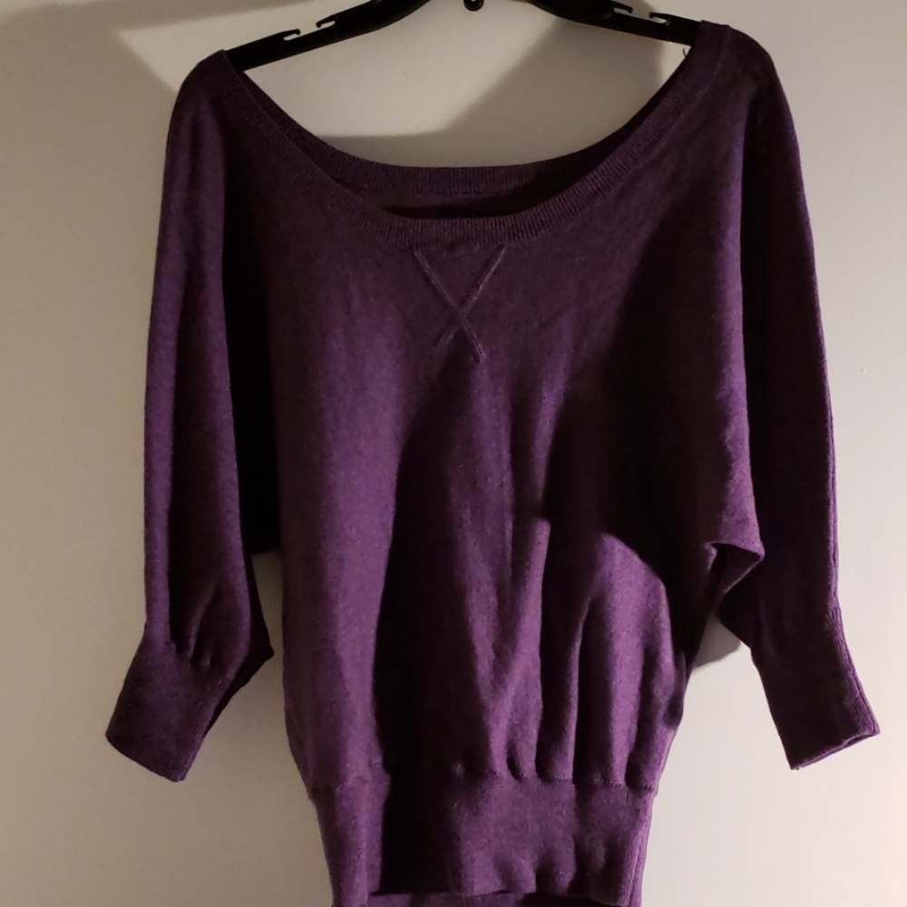 American Eagle soft purple sweater